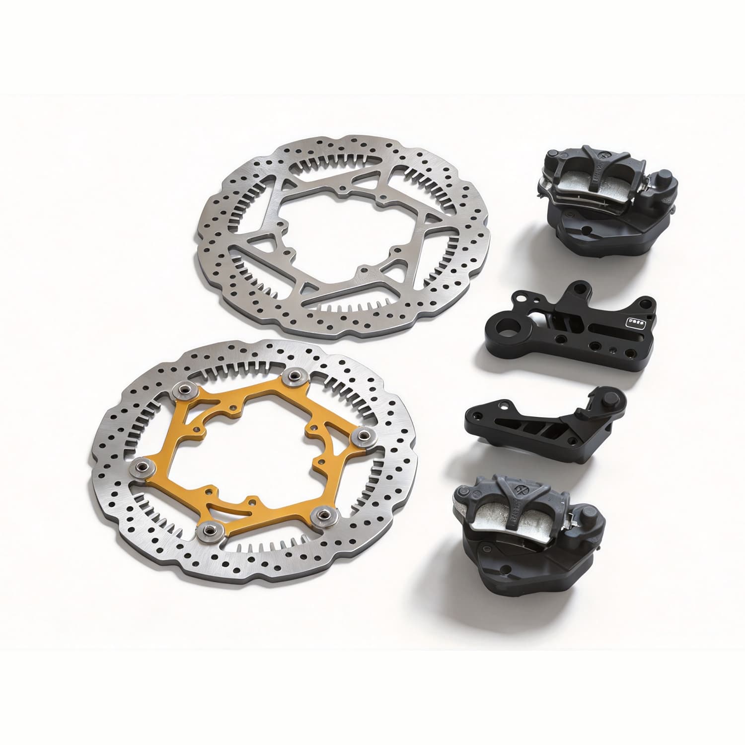 Front Rear Brake Caliper Bracket Kit - Kit de mise à niveau complet