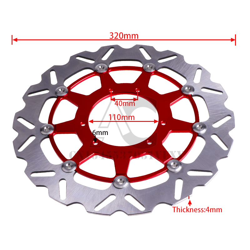 Plaque de Rotor de disque de f - Floating Brake Disc 320Mm Supermoto avis et prix
