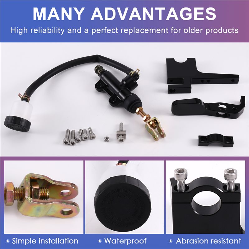 Kit de poignée de pompe maître - Motorcycle Thumb Brake System Kit avis et prix